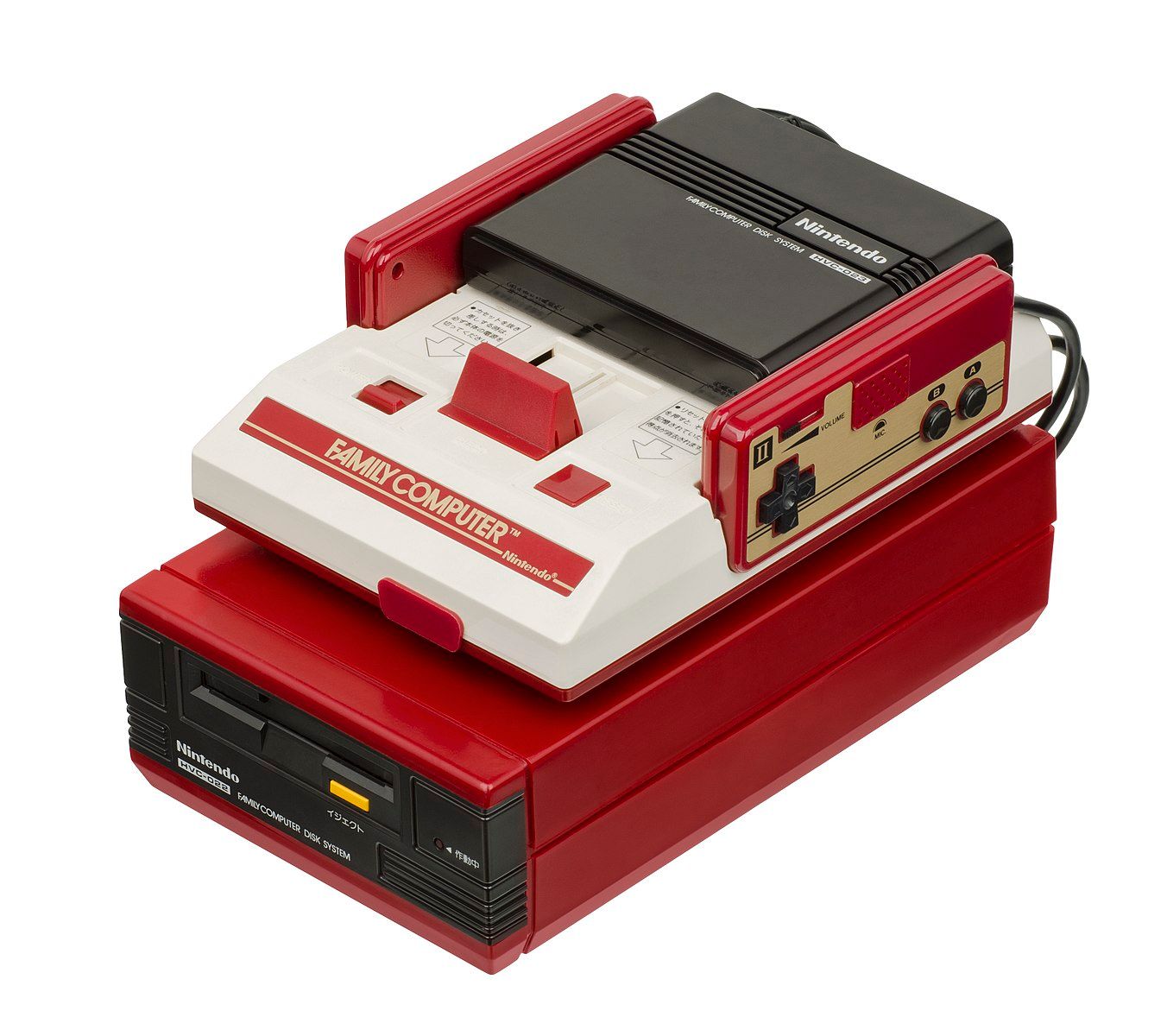 A picture of a Famicom disk system